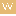 W initial favicon